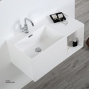 PolyMarble WashBasin and LED Mirror KZA-1743080 800*450*350