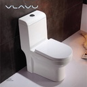 Vlavu Washdown one-piece toilet  Rimless dual-flush , S-trap 250mm , UF seat cover 710x365x800mm CB.12.0008