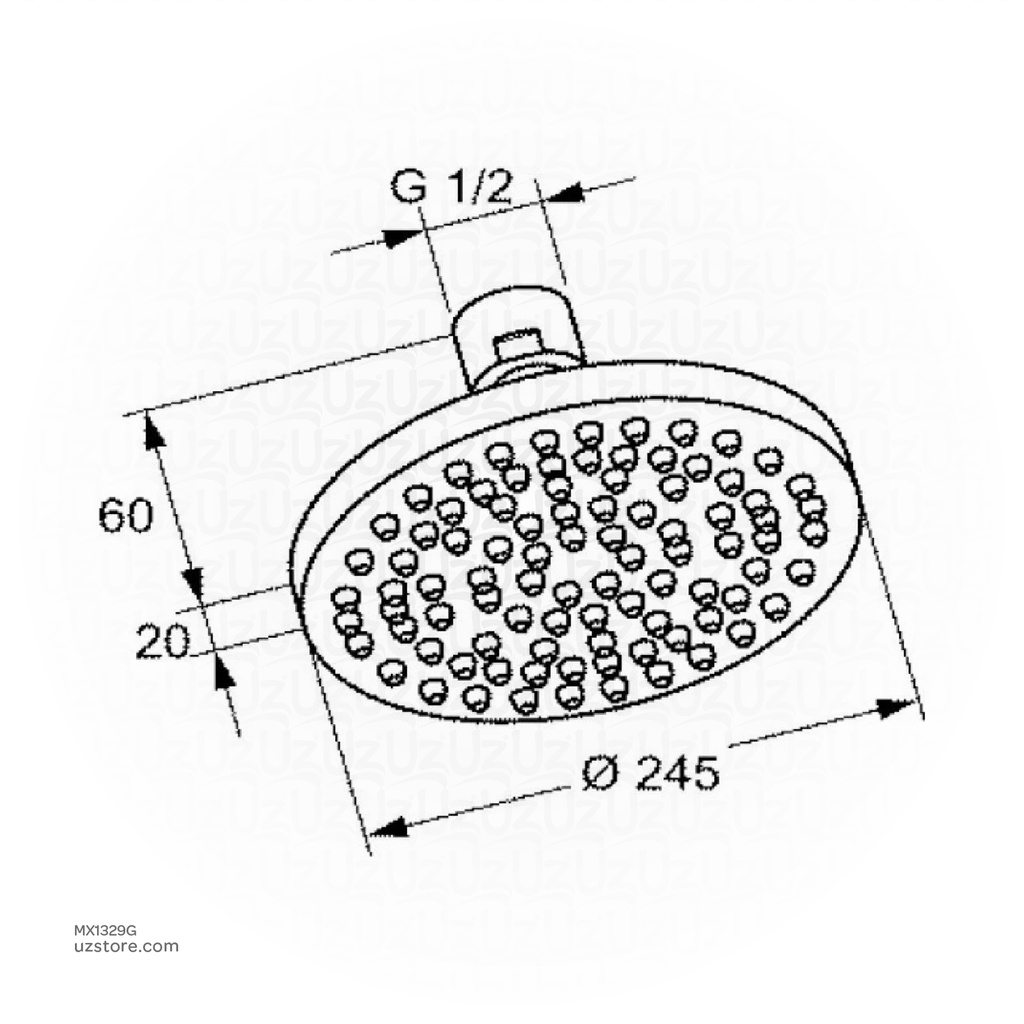 Kludi RAK Round Shower Head 12014.GD1 Gold