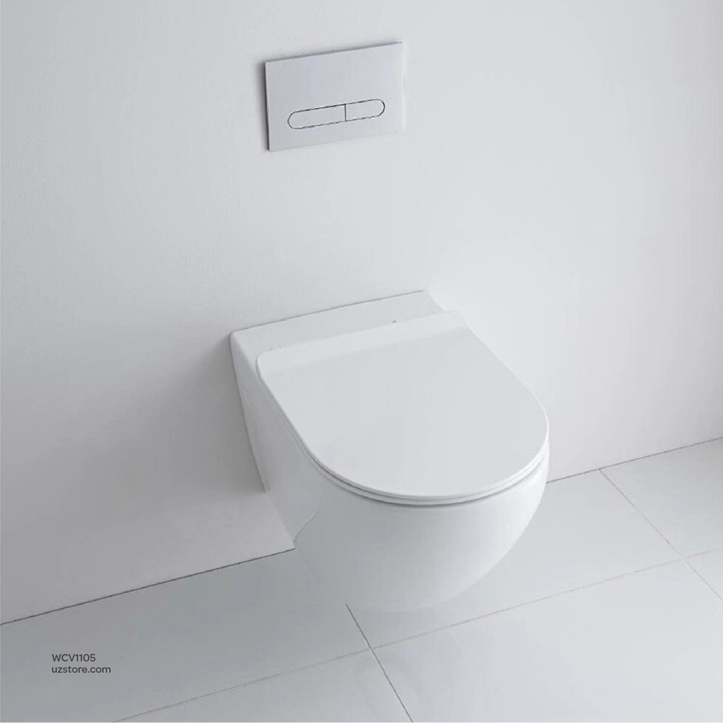 Vlavu wall-hung toilet ( WC ) P-trap 180mm , UF seat cover  490*360*355mm CB.16.0021