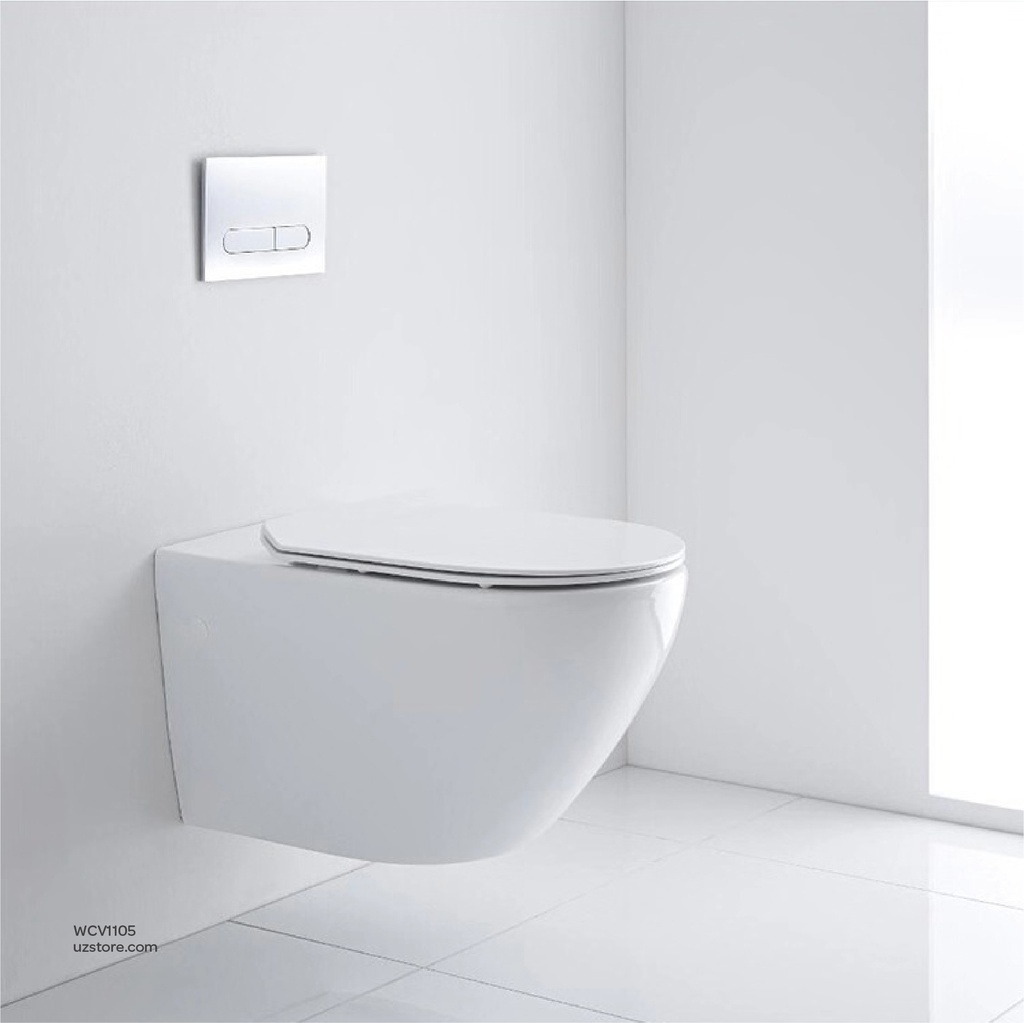 Vlavu wall-hung toilet ( WC ) P-trap 180mm , UF seat cover  490*360*355mm CB.16.0021