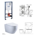 Concealed WC Bundle 101 (GROHE Rapid SL +Vlavu WC Wall Hung)