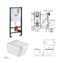 Concealed WC Bundle 101 (GROHE Rapid SL +Vlavu WC Wall Hung) (copy)