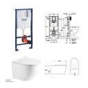 Concealed WC Bundle 101 (GROHE Rapid SL +Vlavu WC Wall Hung)