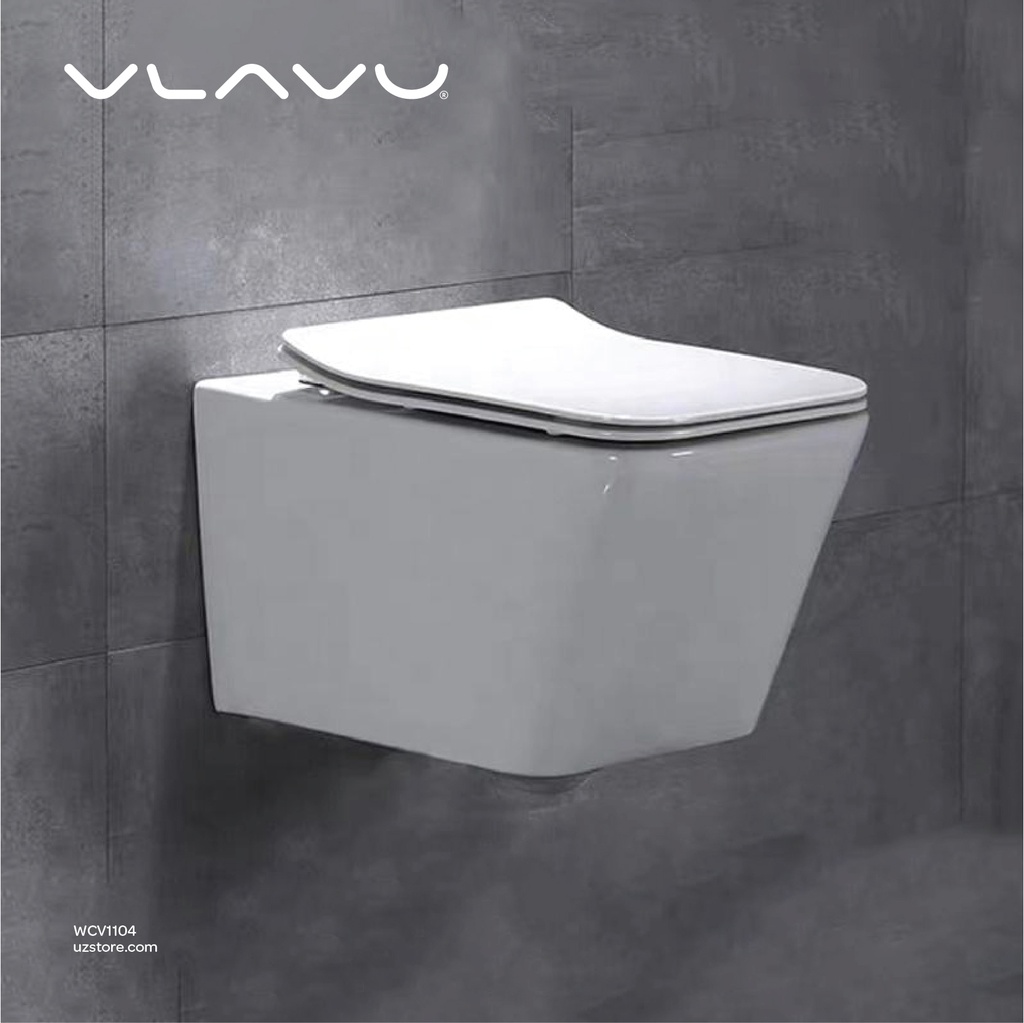 Vlavu wall-hung toilet ( WC ) P-trap 180mm , UF seat cover  520*335*310mm CB.16.0033-C+P180