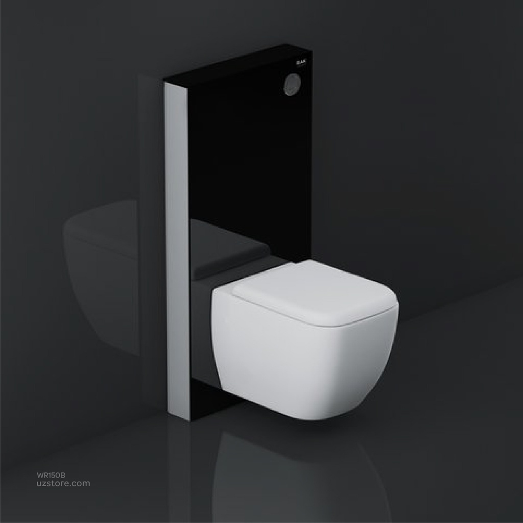 RAK Wall Hung Cabinet Cistern Black FS04RAKCABBLK