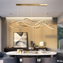 Led Pendant Light  Curves ABM-8828-18 180W gold 