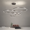 Led Pendant Light  Round YC611 100W Black 