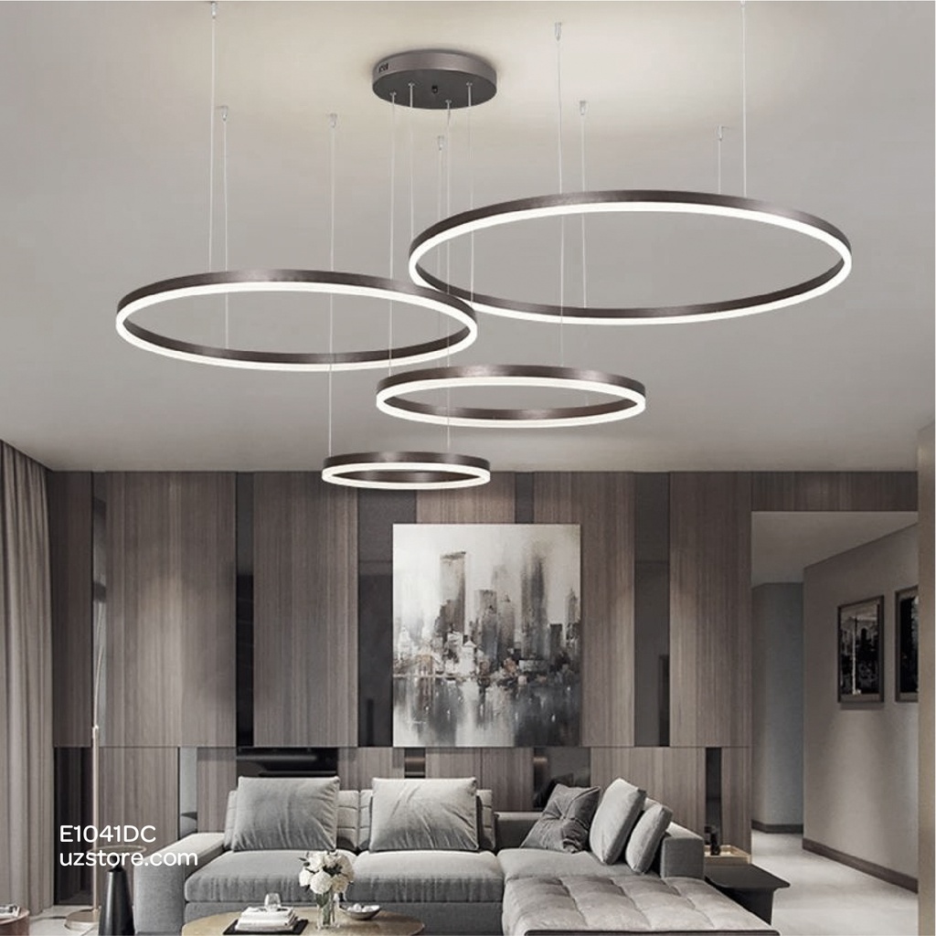 Led Pendant Light  Round YC611 100W Black 