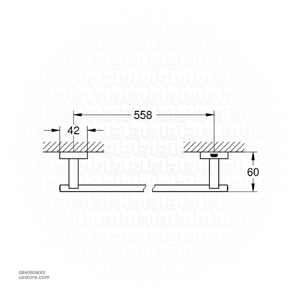 GROHE Essentials Cube Towel Rail 40509001