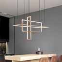 Led Pendant Light  Rectangle YC606 80W gold 