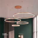 Led Pendant Light  Round YC637 100W gold 