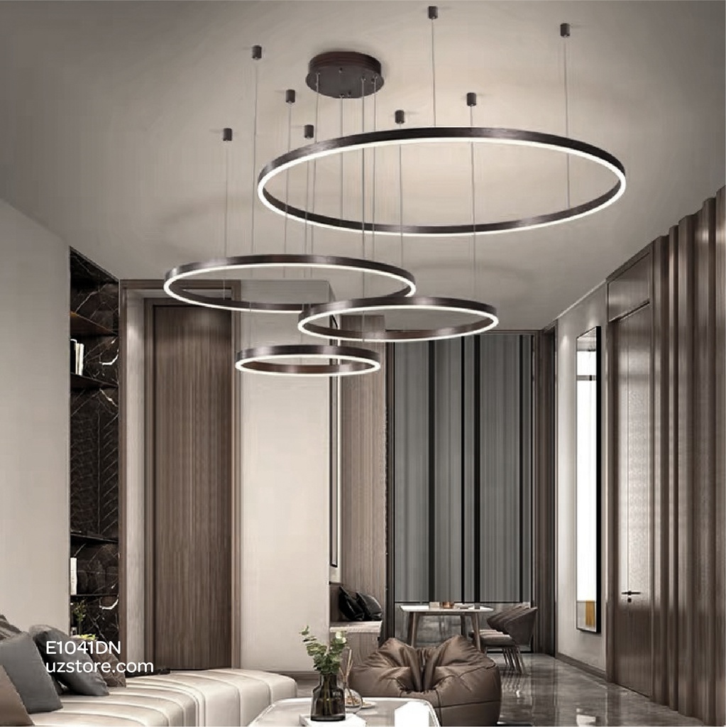 Led Pendant Light  Round YC637 100W Black 