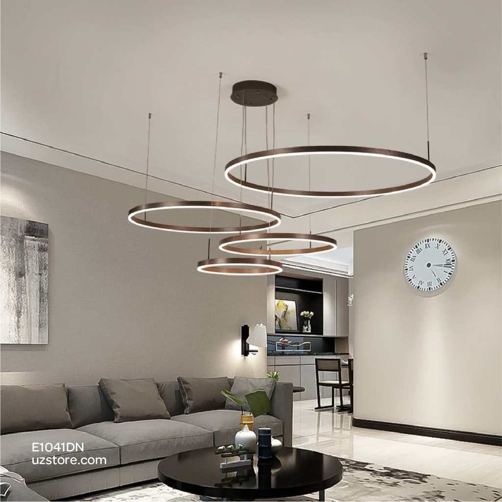 Led Pendant Light  Round YC637 100W Black 