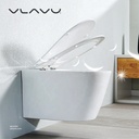 Vlavu wall-hung toilet ( WC ) Rimless dual-flush ，P-trap 180mm , UF seat cover  540x360x310mm CB. 16.0002