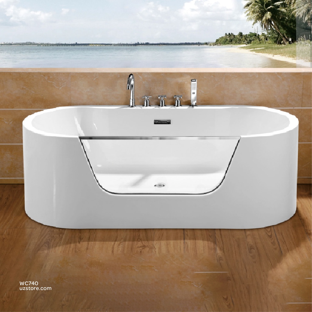 Jacuzzi ZS-9199 Acrylic bathtub 750*1650*680
