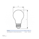 Philips Master Glass LED Bulb DT7.2-75W E27 927 A60 FR G Warm white