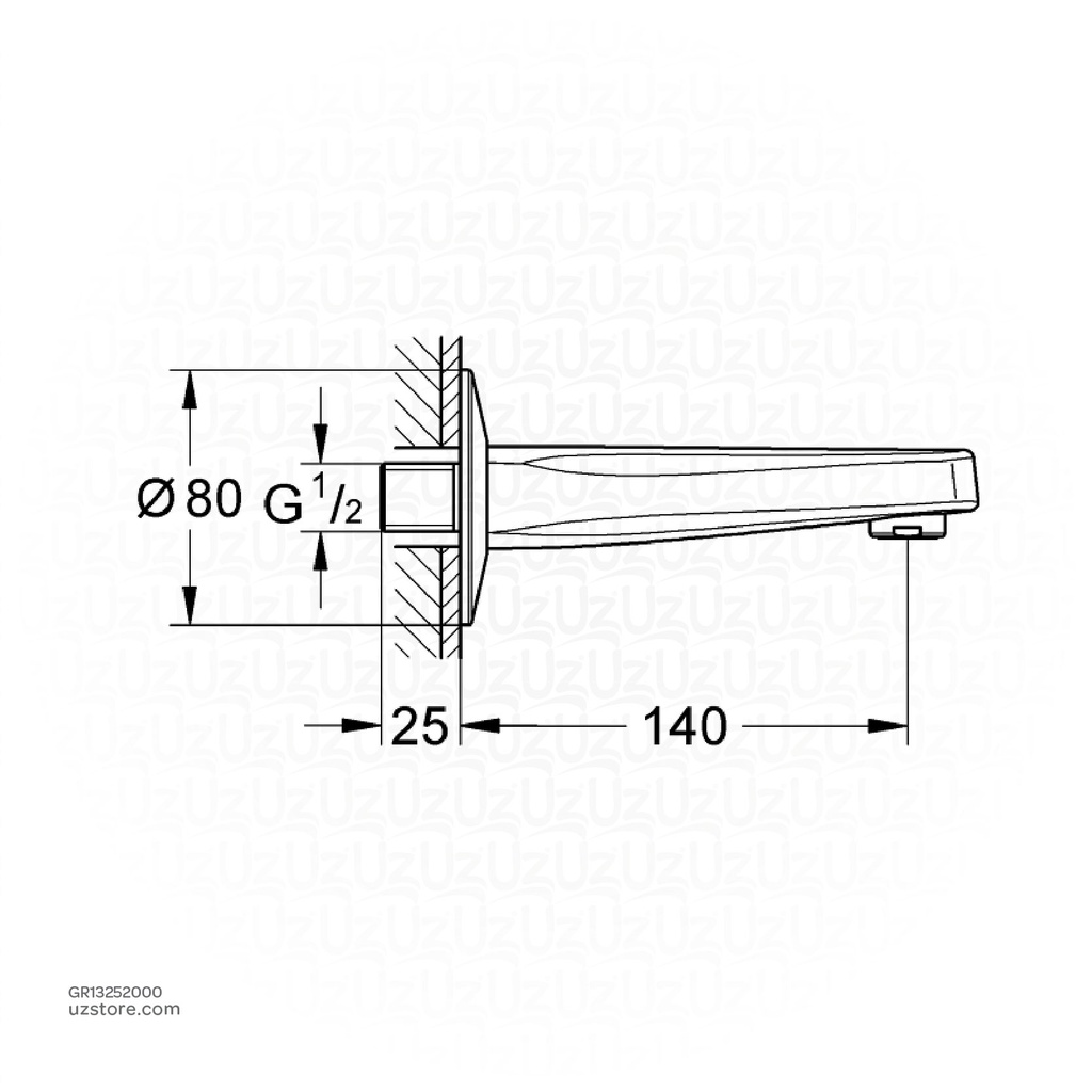 Bau Bath Inlet with 1 outlet GROHE 13252000