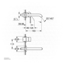 GROHE Essence New OHM trimset basin 2-h 5,7l M 19408AL1