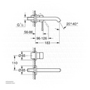 GROHE Essence New OHM trimset basin 2-h 5,7l M 19408GN1