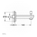 GROHE bath inlet 13254000