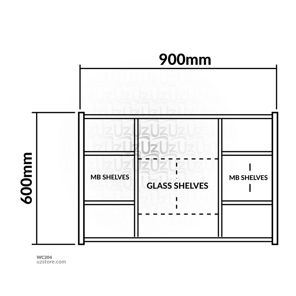 Plywood mirror cabinetASM-W660690*60*13.5