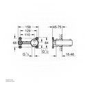 GROHE OHM rough inst. basin 2-h wall 23571000