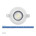 OPPLE LED SPOTRA-HQII 12W-DIM-4000-24D-WH-GP Half white