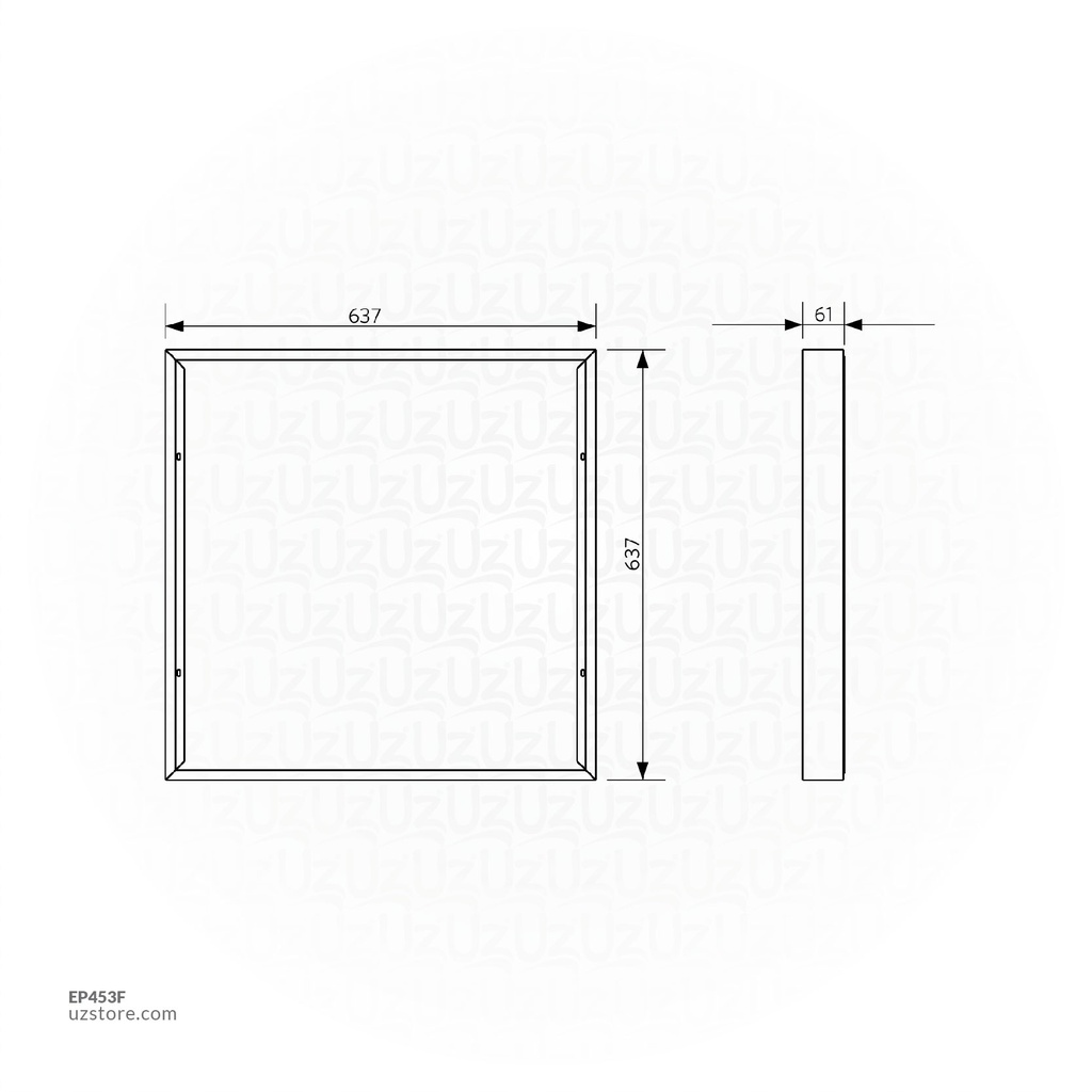 OPPLE LED SPanelRc-SL Sq595-Surface Module-WH 