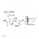 Grohe 37311K000 Inlet and Outlet Connecting Pipe Set