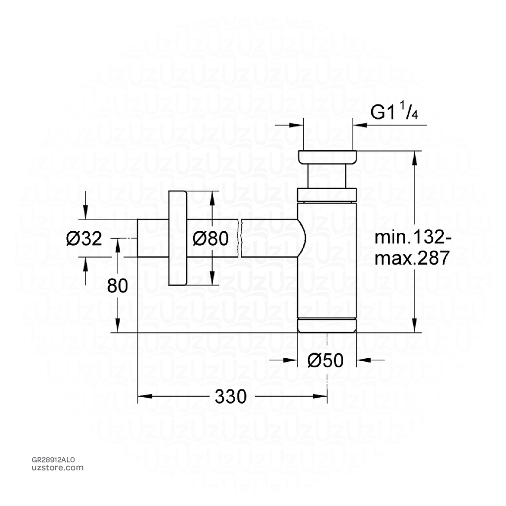 GROHE waste trap basin 1 1/4" 28912AL0