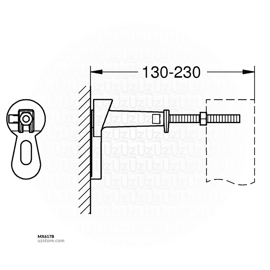 Rapid SL Wall Union BOLT GROHE-GR3855800M