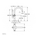 GROHE Atrio New 2hdl trim bath 2h freest. +shw 25044003