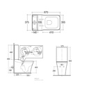 RAK- Opulence Water Closet Strap + Flush Tank & Seat Cover