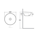 RAK- Luna Semi Counter 435x435mm