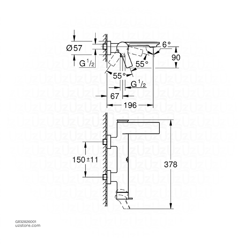 GROHE Allure New OHM bath exp32826001