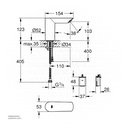 GROHE BauCosmo E basin 6V w/o mixing S 36452000