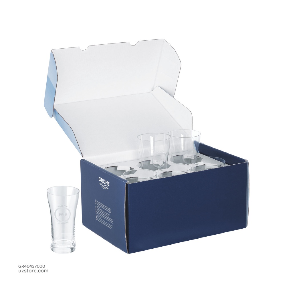 GROHE Blue glasses (6 pieces) 40437000