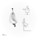 RAK Ceramic Jazira Urinal OC13AAWHA