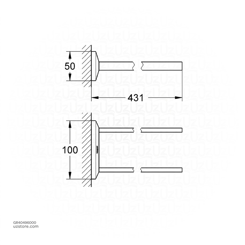 GROHE Allure Brilliant towel bar 40496000