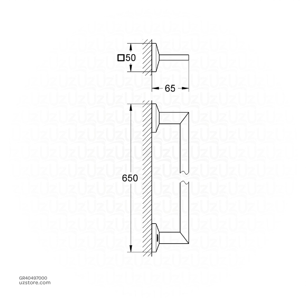 GROHE Allure Brilliant bath towel bar 40497000