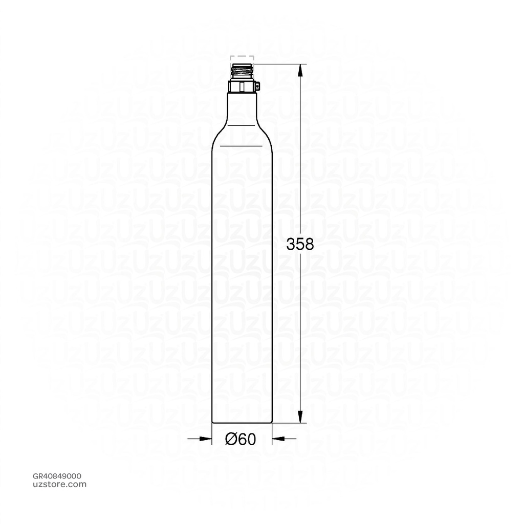 GROHE Blue CO2 bottle 425g (empty) 40849000