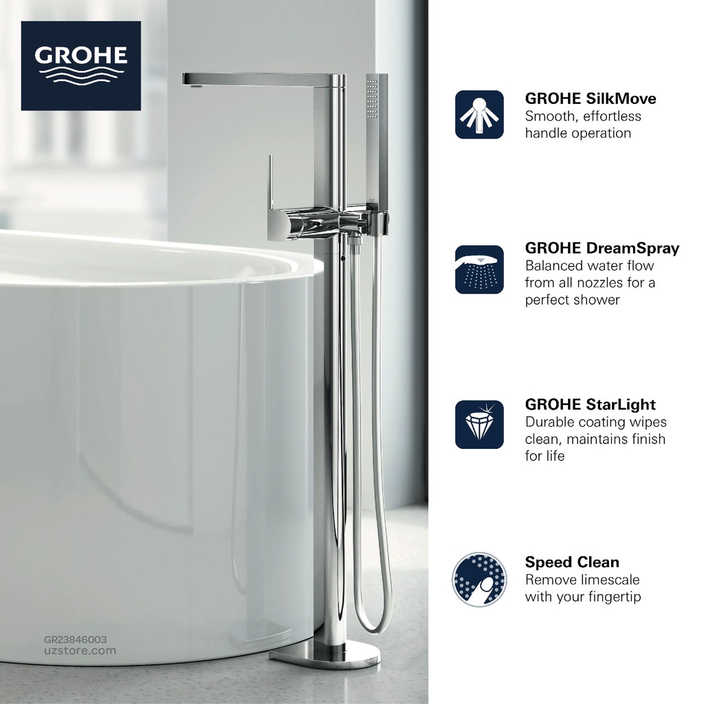 GROHE Plus OHM bath freest. +show.set 23846003