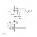 GROHE Essence New OHM trimset basin 2-h 5,7l L 19967GN1