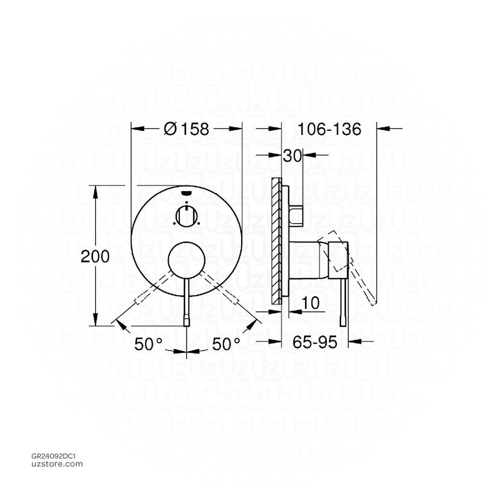 GROHE Essence New OHM trim  3-way 24092DC1