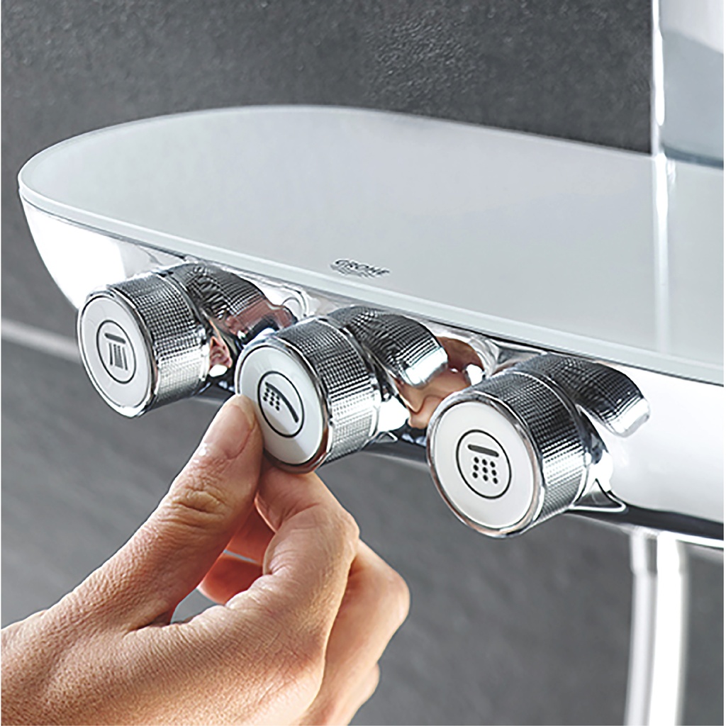 GROHE 26250000 | Rainshower System SmartControl 360 DUO Shower system with thermostat for wall mounting