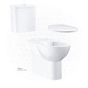 BAU Ceramic wc close coupled vertic.outl+BAU ceramic cistern exp.bottom inlet+Bau ceramic wc-seat GR39429000+GR39436000+GR39492000 GROHE