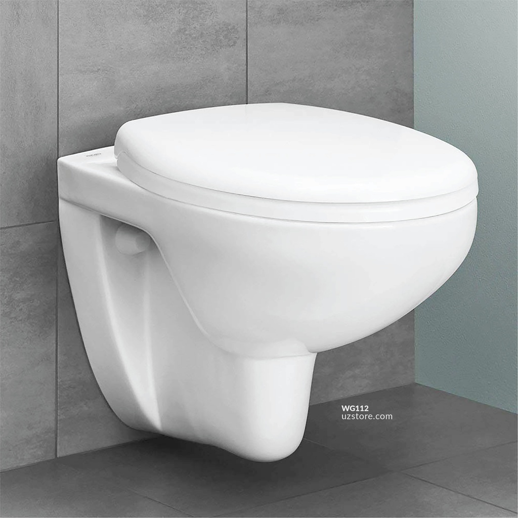 BAU Ceramic wc wall hung GR39427000 GROHE + wc-seat soft close GR39493000