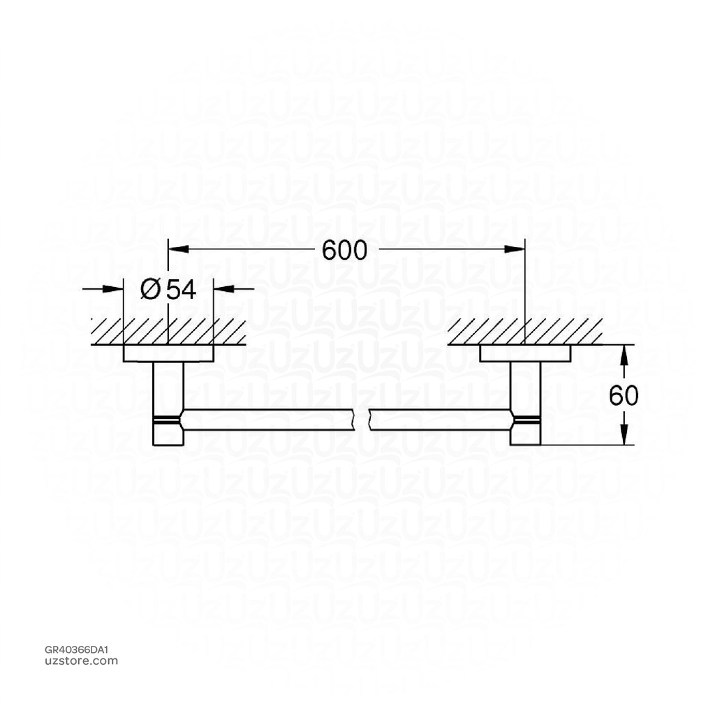 GROHE Essentials Towel Rail 600mm 40366DA1