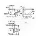 EURO Ceramic wc wall hung + EURO ceramic wc-seat soft close GR39328000+GR39330000 GROHE